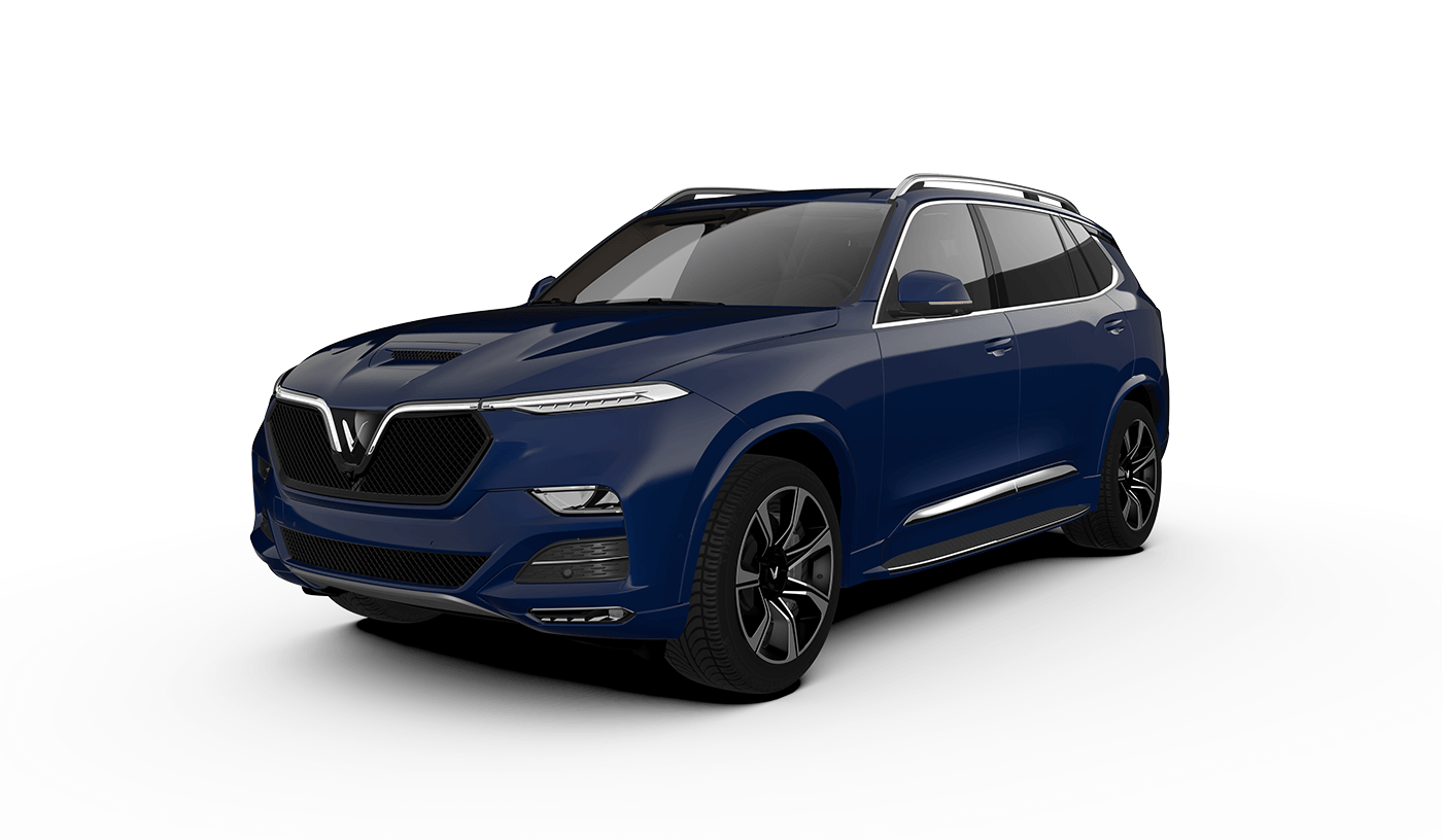 hinh anh gia xe SUV VinFast President mau xanh duong luxury blue
