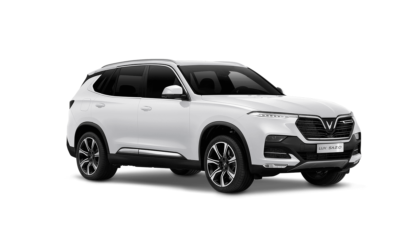 hinh anh gia VinFast Lux SA2.0 turbo tra gop mau trang white