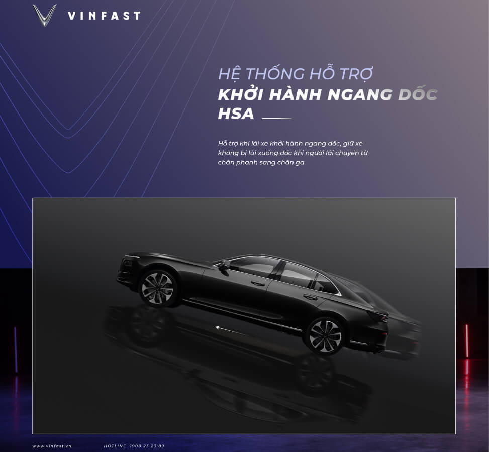 hinh anh an toan cong nghe VinFast Lux A 2.0 HSA Ho tro khoi hanh ngang doc