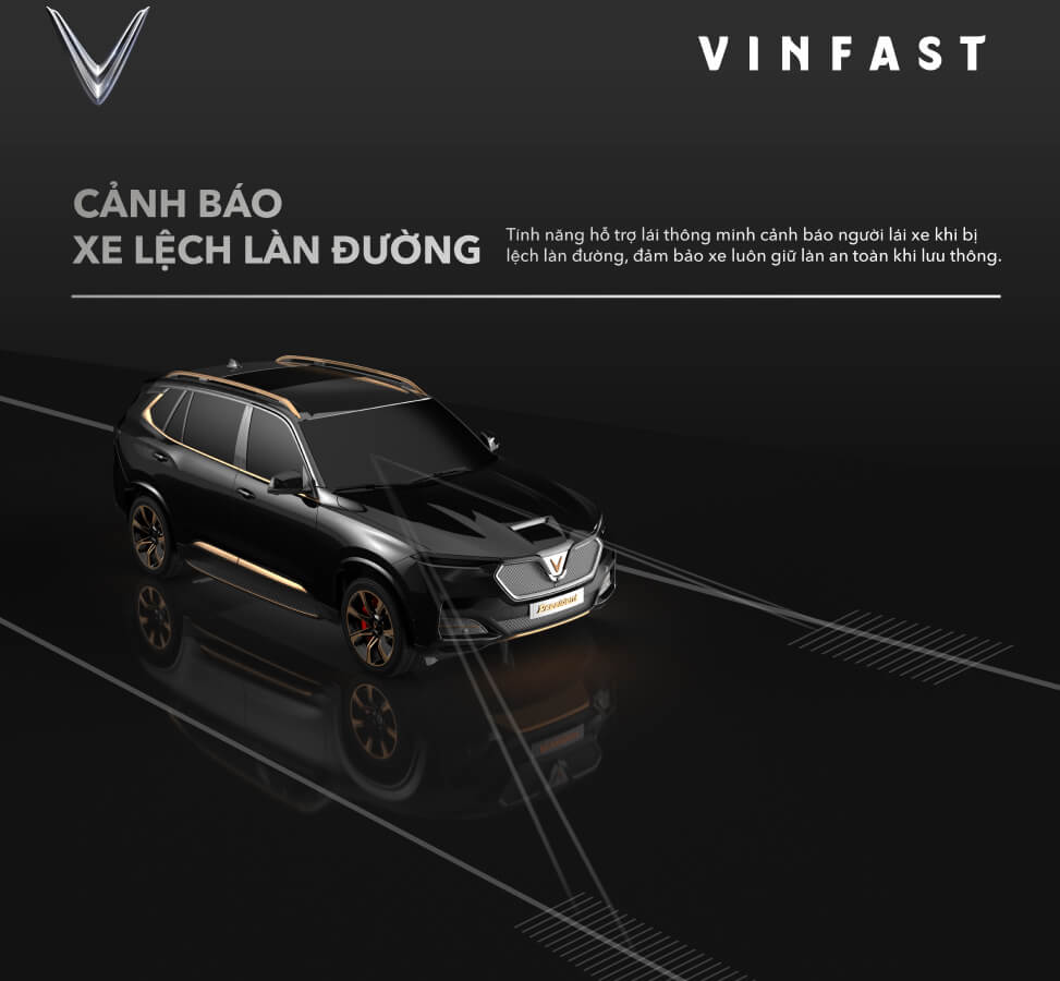 hinh anh cong nghe an toan xe VinFast President Canh bao lech lan duong