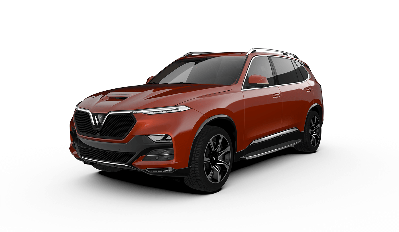 hinh anh gia xe SUV VinFast President V8 mau cam orange