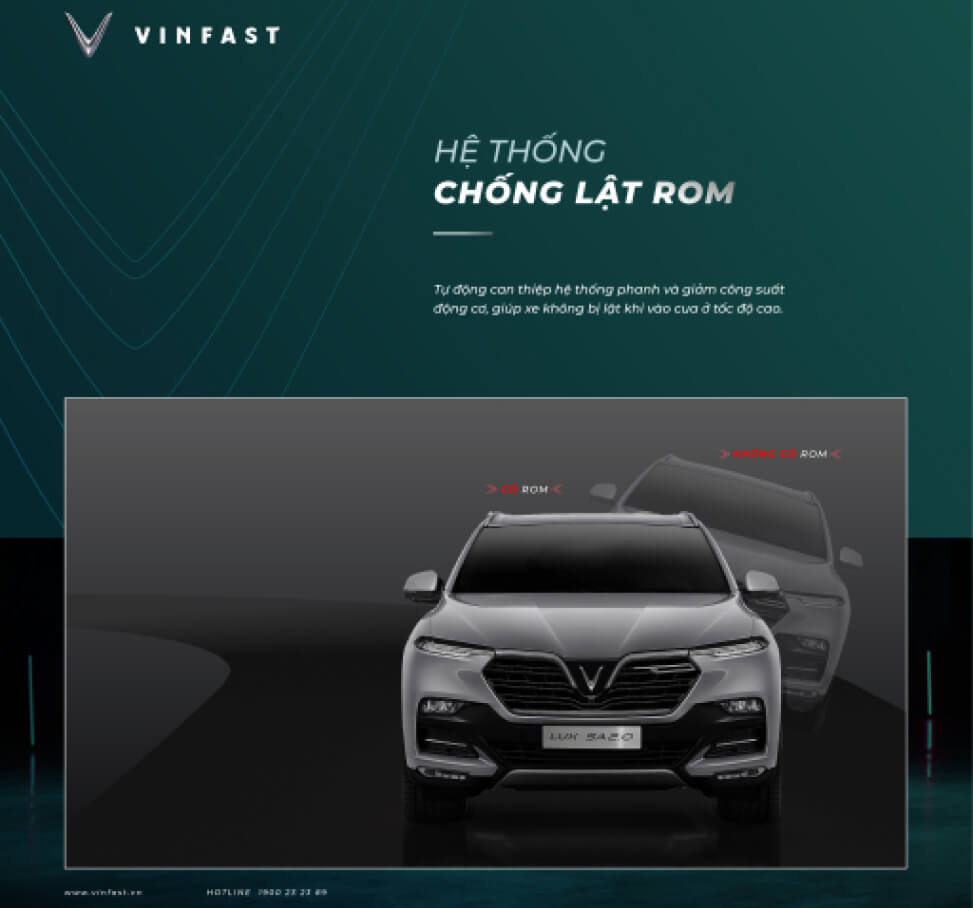 hinh anh cong nghe an toan VinFast Lux SA 2.0 ROM Chuc nang chong lat