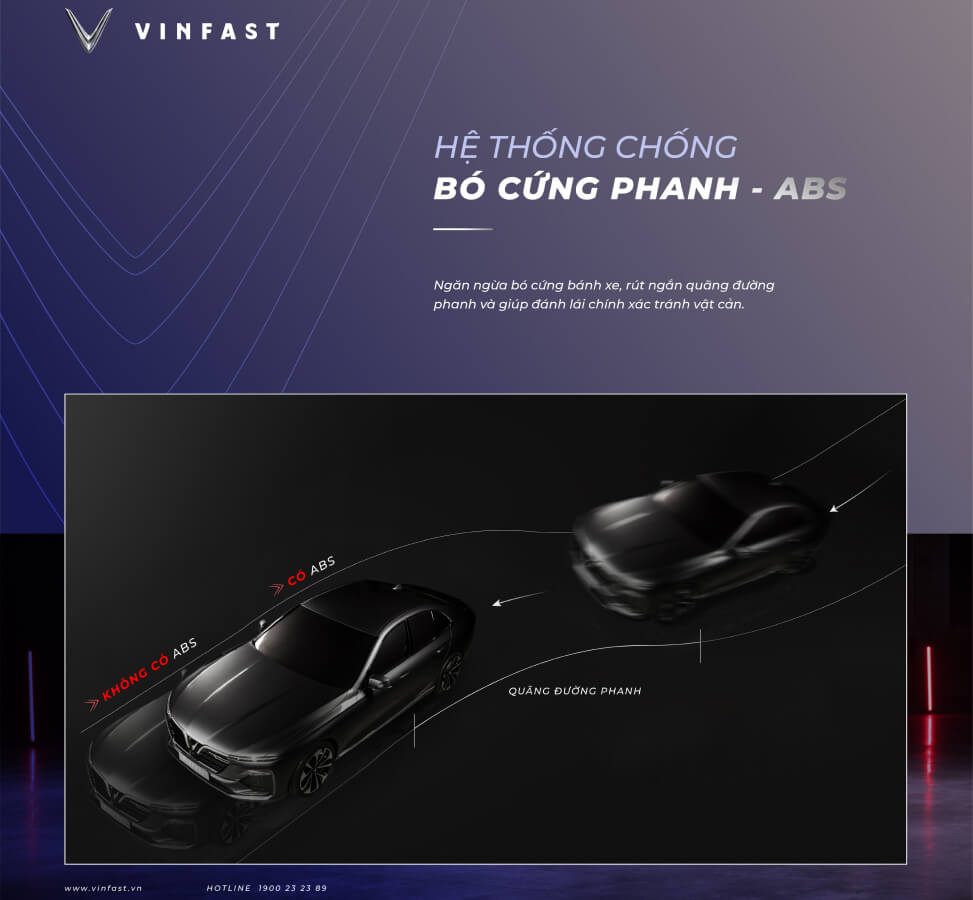 hinh anh an toan cong nghe VinFast Lux A2.0 ABS he thong chong bo cung phanh