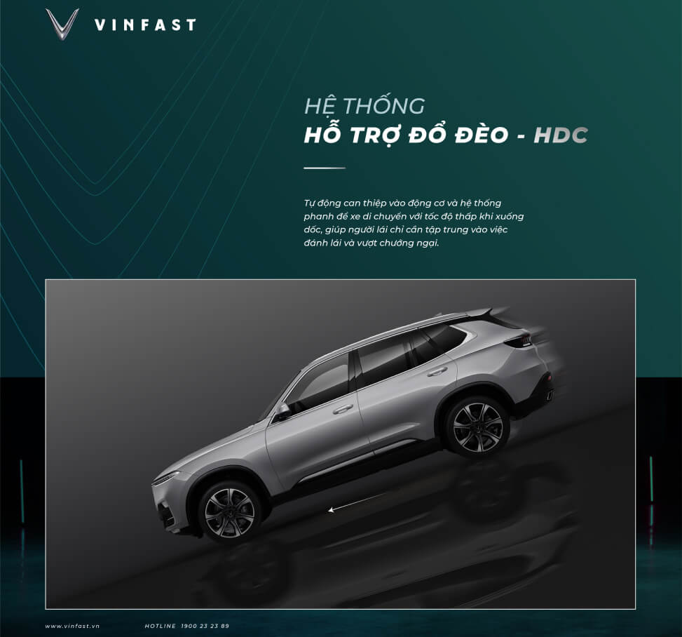 hinh anh cong nghe an toan VinFast Lux SA 2.0 HDC ho tro do deo